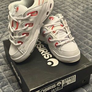 Osiris D3 OG Sneakers White/Red – Men’s Size 12 – New